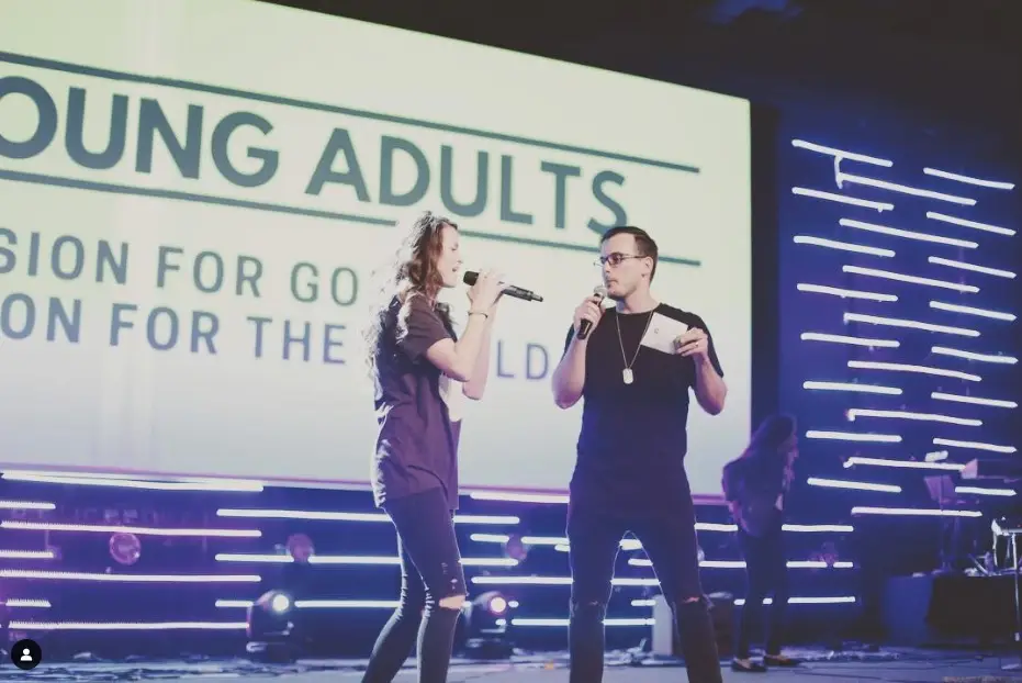 Lance and Mallory teaching in service
